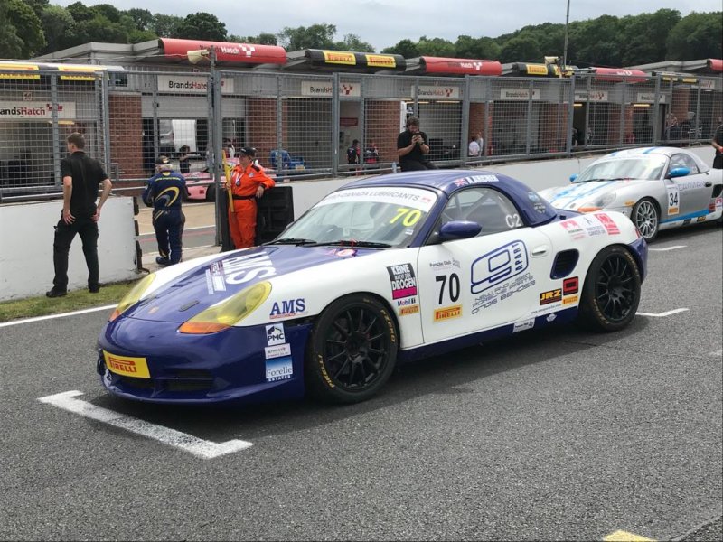 Angus’ Boxster S before the race start